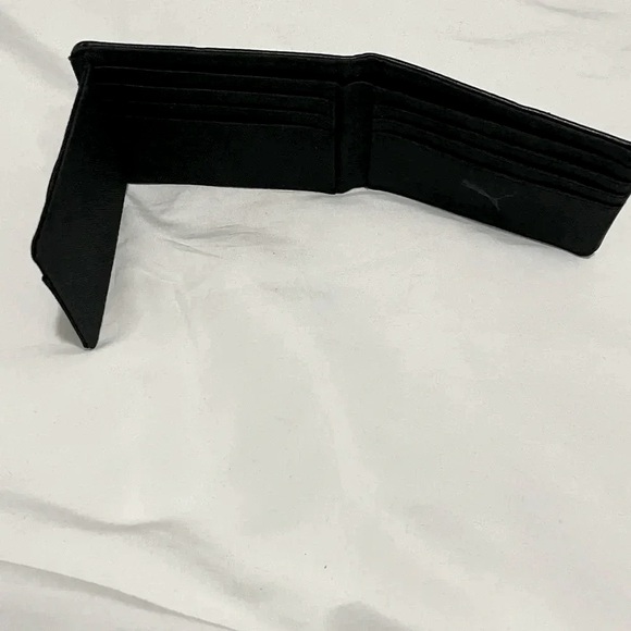 Puma men billfold black leather 11 pockets black sport lifestyle - Picture 4 of 7